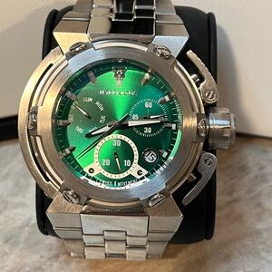 Imperious X-Wing Green Dial Swiss Chronograph 300M Stainless Steel Watch